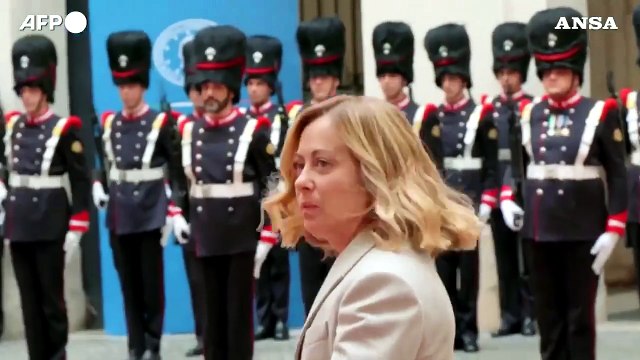 Giorgia Meloni riceve il re di Giordania Abdullah II