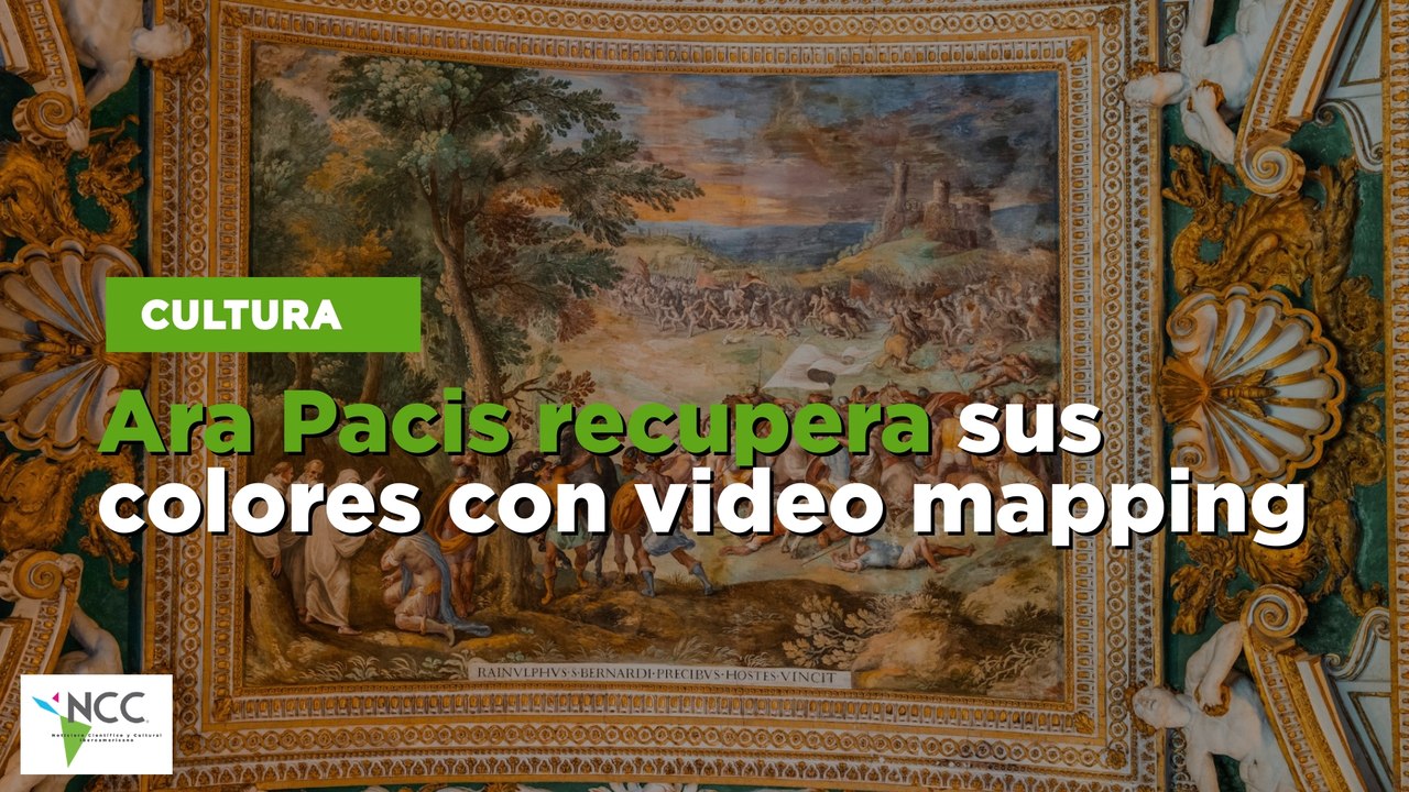 Ara Pacis recupera sus colores con video mapping
