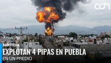 Explotan cuatro pipas de gas en Puebla, se desalojaron dos mil personas
