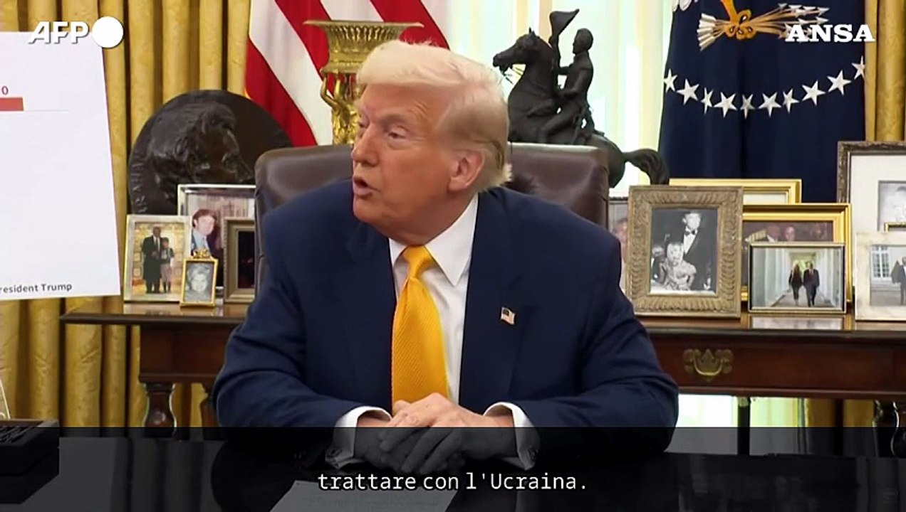 Trump: "E' piu' facile trattare con la Russia che con l'Ucraina per un accordo di pace"