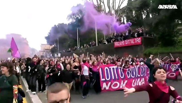 Giornata internazionale della donna, Non una di meno: A Roma siamo oltre 20mila