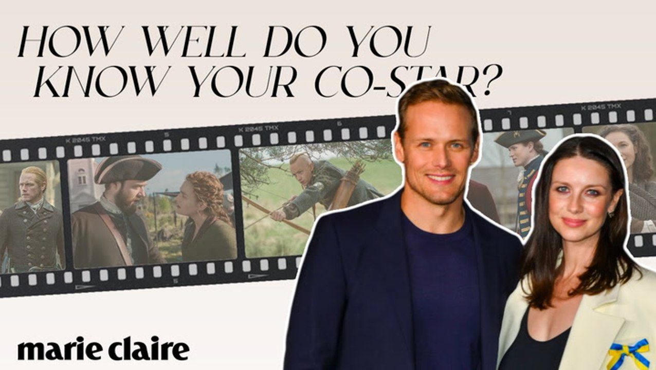 'Outlander' Stars Caitriona Balfe & Sam Heughan Put Their Friendship to the Test | Marie Claire