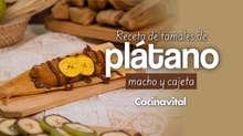 Cómo hacer tamales de plátano macho con cajeta