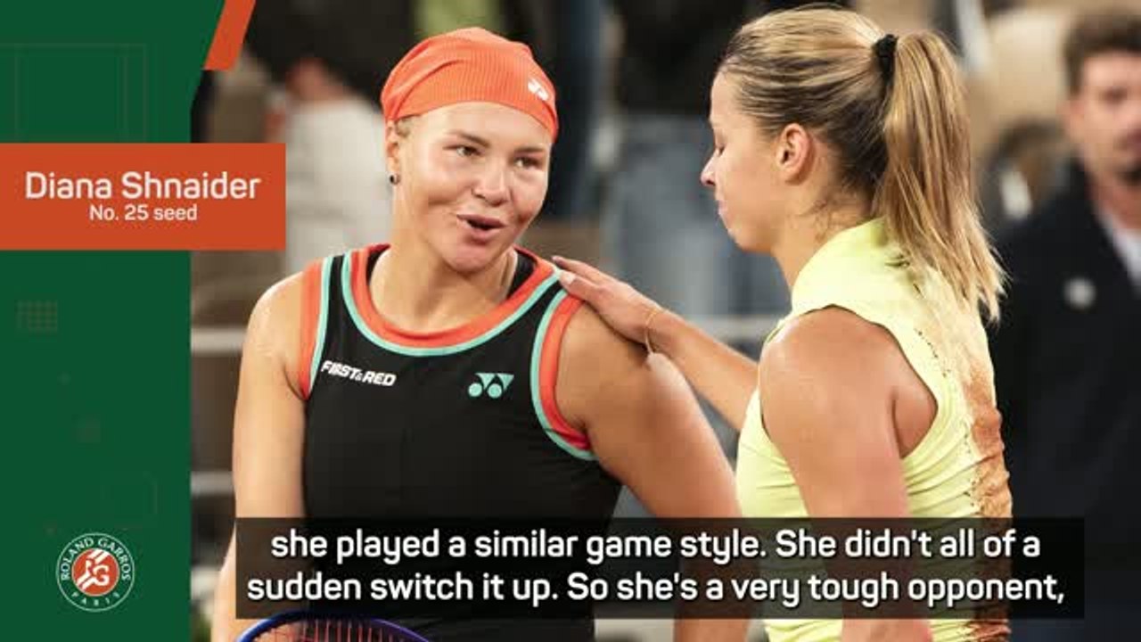 Shnaider full of praise for Chwalinska's Roland Garros run