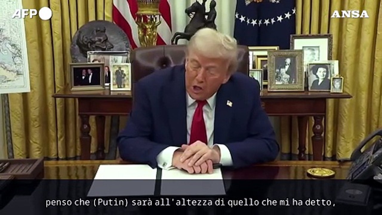 Trump, "Putin fara' la sua parte nei negoziati sull' Ucraina"