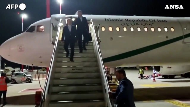 Roma , l'arrivo del ministro degli Esteri iraniano per i colloqui sul nucleare