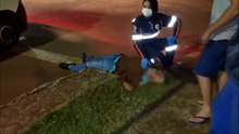 Idoso fica ferido após queda e é socorrido pelo Samu no Bairro Esmeralda