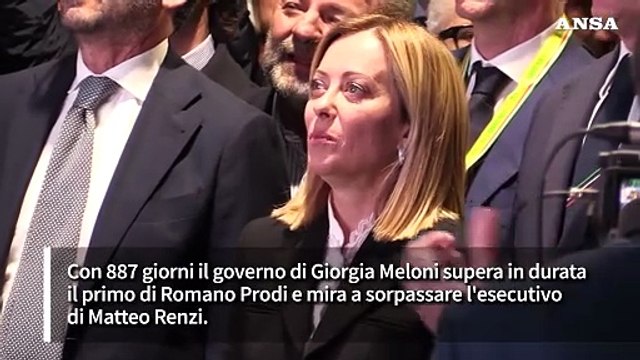 Giorgia Meloni nella top 5 dei governi piu' longevi
