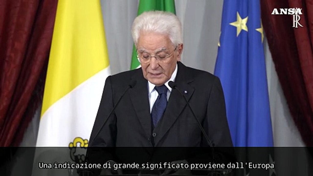 Mattarella: "Ue antidoto ai conflitti di ogni genere e alla guerra"
