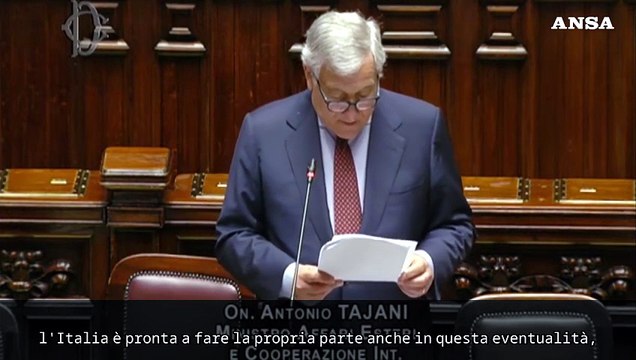 Tajani: Su partecipazione Forza a Gaza spero nell'unita' politica