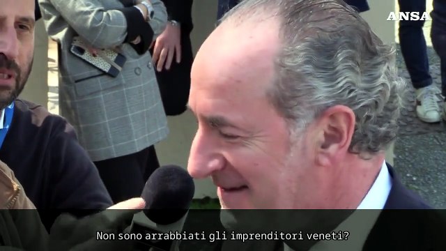 Dazi, Zaia: Imprenditori preoccupati, ma gli Usa rischiano un boomerang