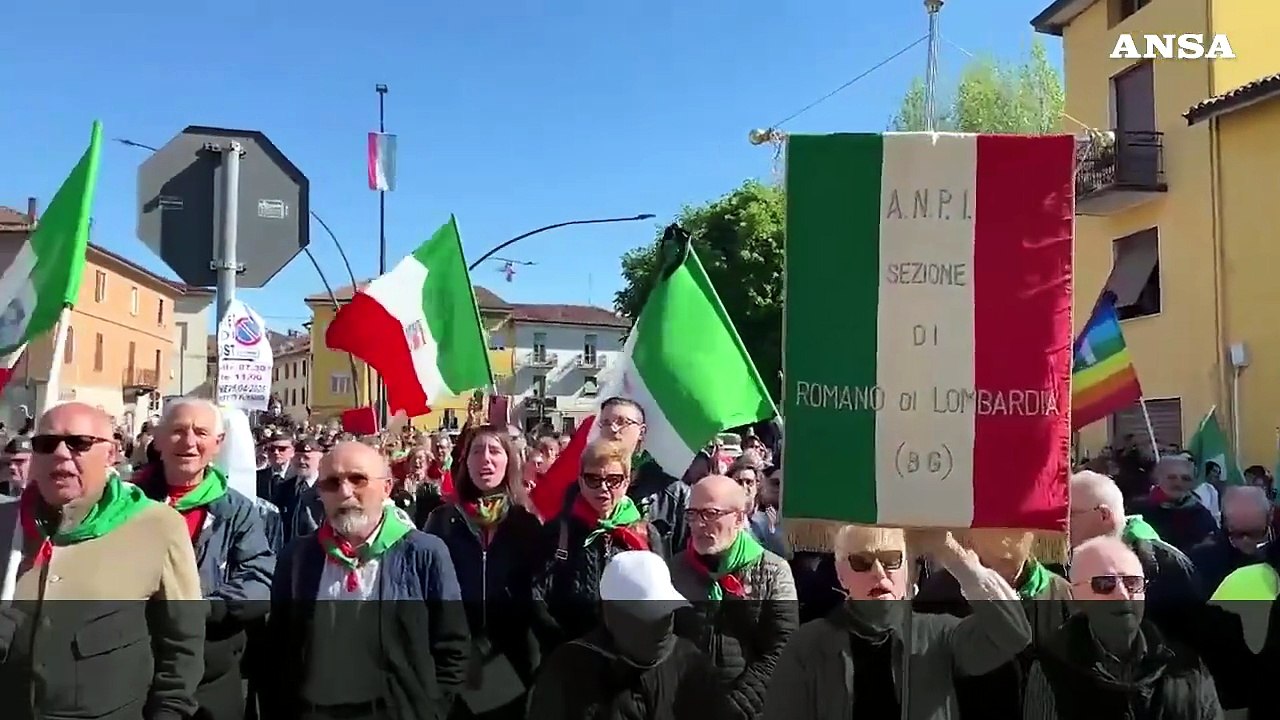 A Romano di Lombardia si canta "Bella ciao" nonostante il divieto