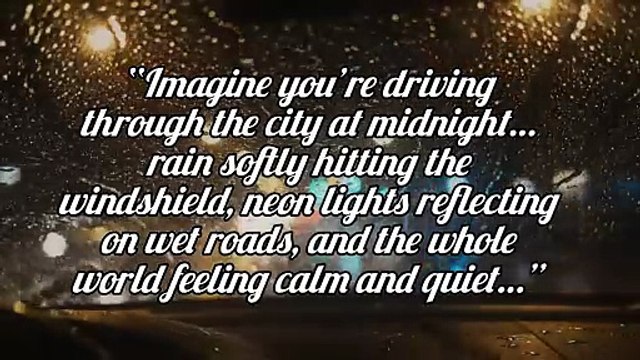 Midnight Rain Drive Through City Lights 🚗✨ | Relaxing Night Drive Ambience for Sleep & Study #rain #relax #deepsleep #trending #viral