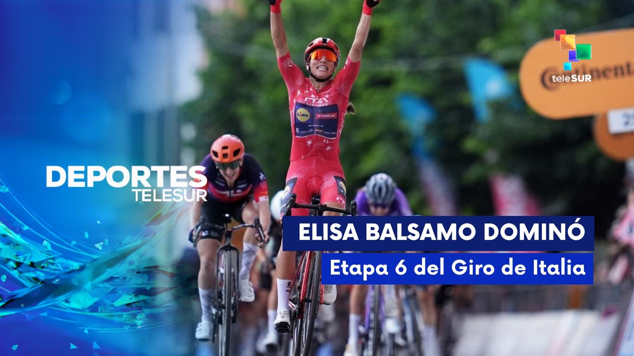 DEPORTES TELESUR | Elisa Balsamo logra su cuarta victoria en el Giro Femenino 04-06-2026