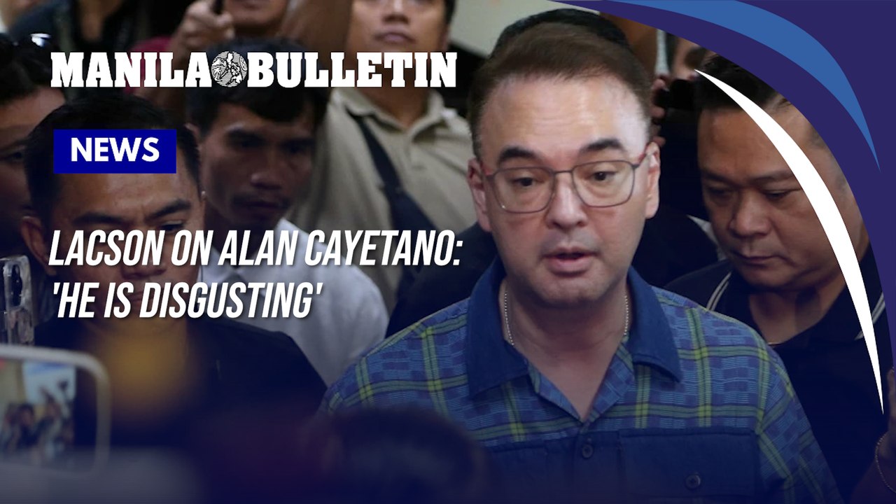 Lacson on Alan Cayetano: 'He is disgusting'