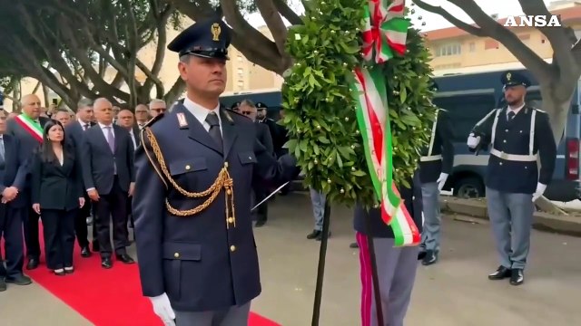 Strage di Capaci, il ricordo alla caserma della polizia Pietro Lungaro a Palermo