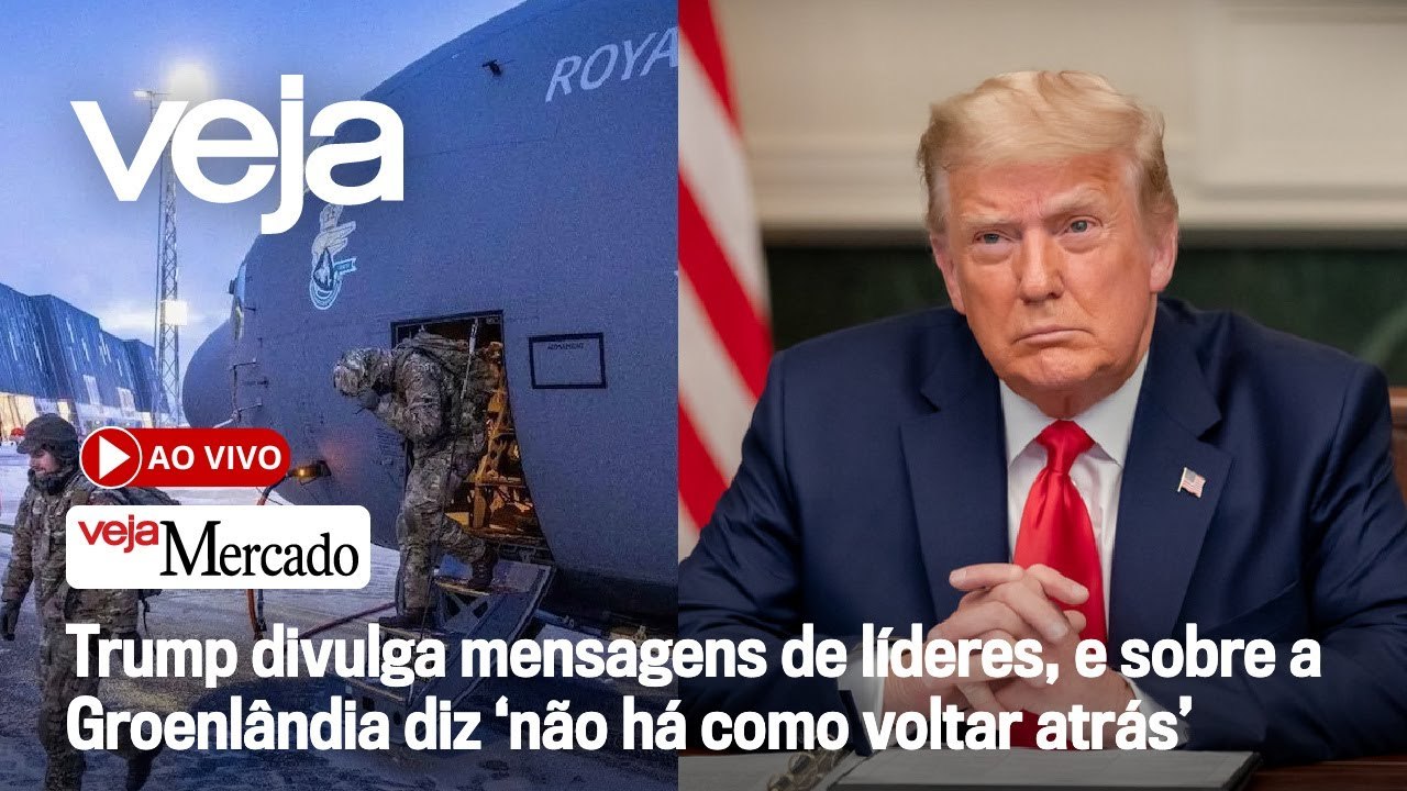 AO VIVO: Trump divulga mensagens de líderes, e sobre a Groenlândia diz ‘não há como voltar atrás’