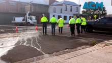 Burst water pipe