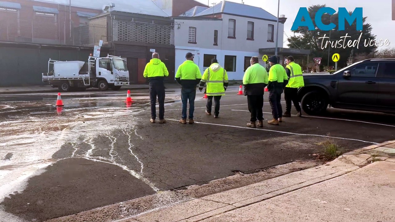 Burst water pipe
