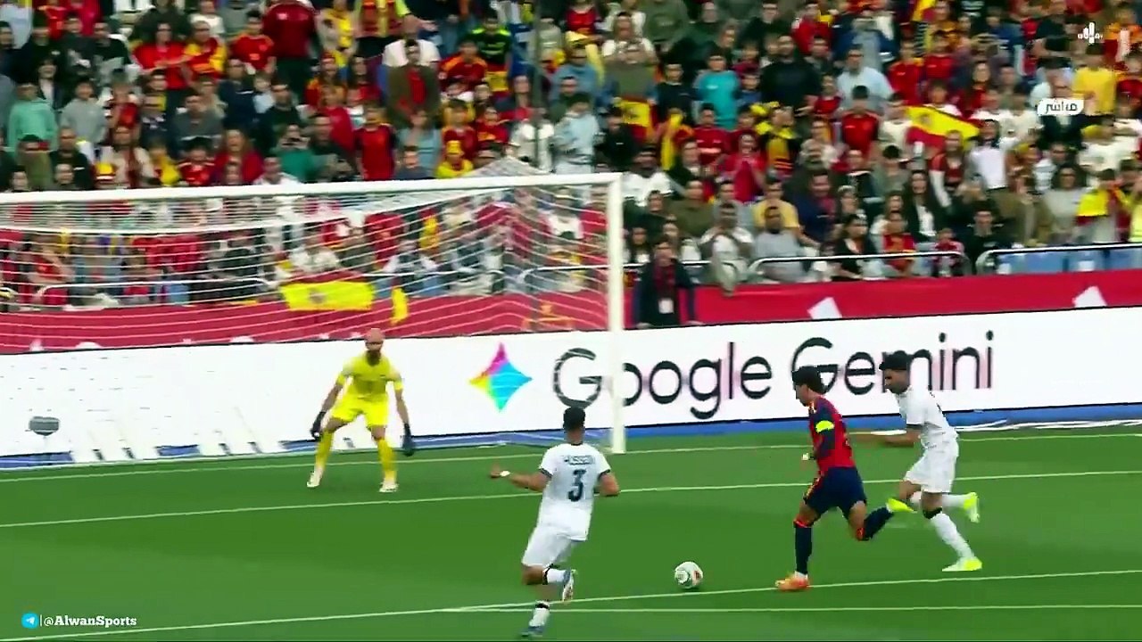 ملخص مباراة العراق واسبانيا 1-1 اليوم _ اهداف مباراة العراق واسبانيا _مباراة كل الجنون _ ملخص العراق