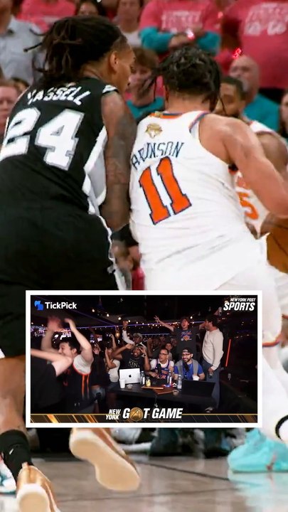 We continue to be amazed by the big shots Jalen Brunson hits. Our reaction last night to the dagger that sealed Game 1...