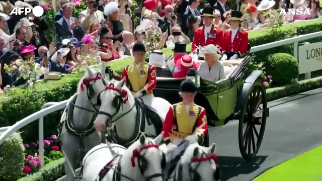 Re Carlo e la Regina Camilla all'inaugurazione del Royal Ascot 2025