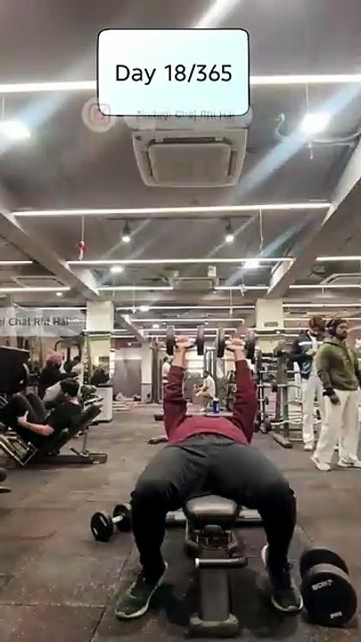 Day 18/365 – Gym Journey 💪 | Chest Day (Press the Limits) | ‪@ZindagiChalRhiHai‬ ‪@DesiCharchanChill‬