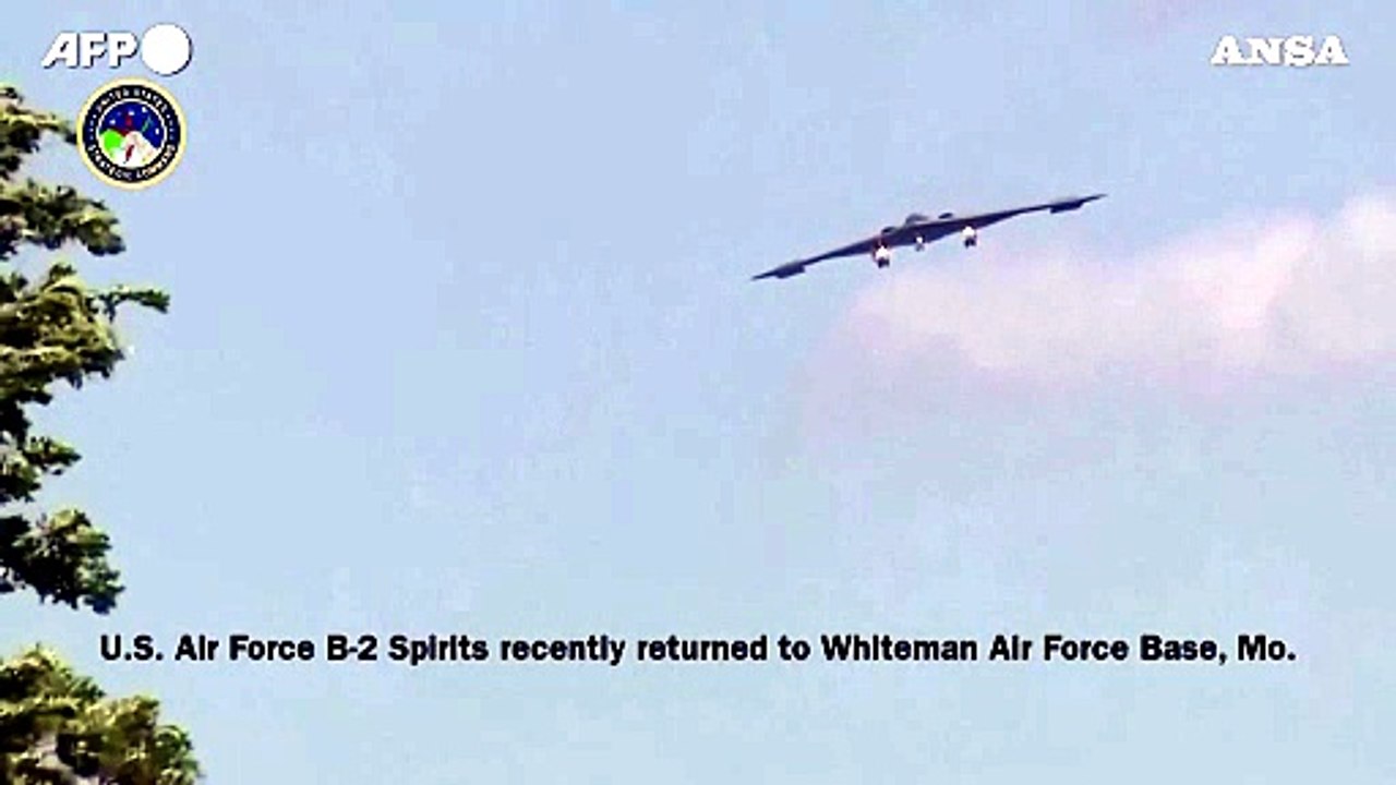 Usa, i bombardieri B-2 attivi nell'operazione in Iran rientrano alla base