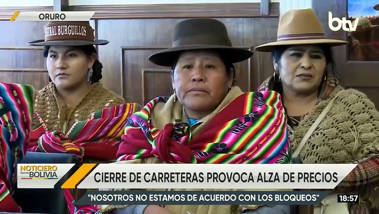 Bloqueos generan desabastecimiento y alza de precios en comunidades de Oruro