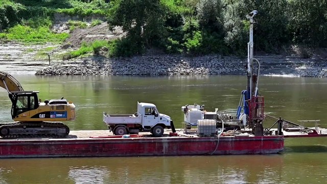 PONTE SUL PO COLORNO CASALMAGGIORE Iniziati I Sondaggi In Alveo 010 Video