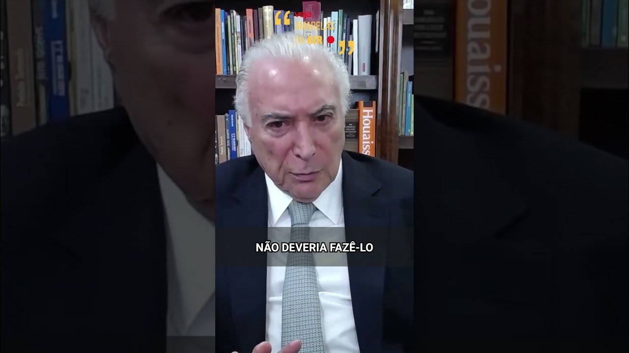 “Se foi golpe, foi golpe de sorte”, diz Michel Temer