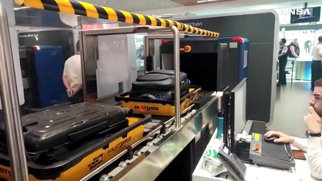 Liquidi nel bagaglio,a Fiumicino apparecchi per test liquidi gia' attivi nel 2023