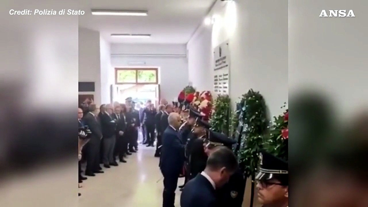 La polizia ricorda il 33  anniversario della strage di via D'Amelio
