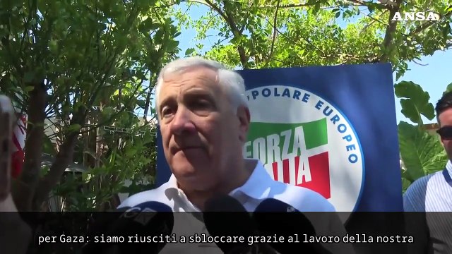 Tajani: Sbloccati gli aiuti per Gaza che erano fermi ad Astol