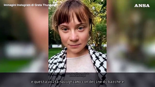 Global Sumud Flotilla, Greta Thunberg: Stiamo per partire per Gaza di nuovo