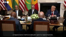 Gaffe di Trump, si complimenta con il presidente della Liberia per l'inglese