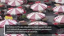 Niente vacanze per il 31% degli italiane (peggio della media UE)