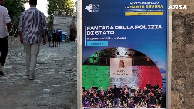 Concerto della Fanfara della polizia di Stato al castello di Santa Severa