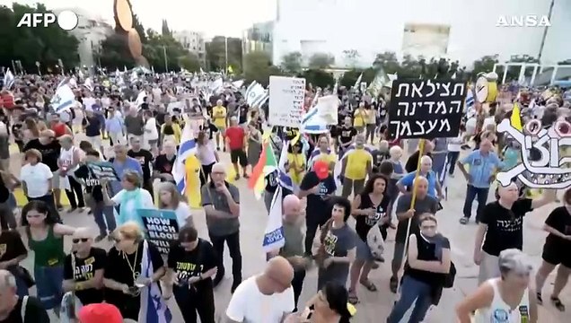 Israele, nuova protesta a Tel Aviv contro il governo Netanyahu