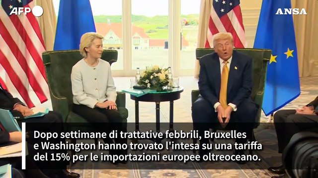Dazi Usa, dal 15% ai 600 miliardi investiti, intesa in punti
