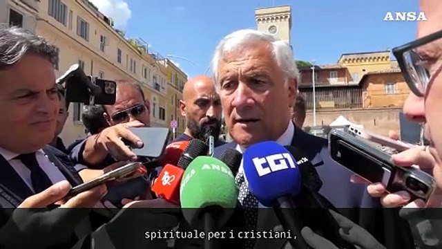 Tajani ricevuto dal Papa: Impegno comune per la pace