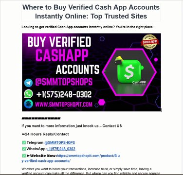 Buy Verified Cash App Accounts - BTC Enable Verified 2026