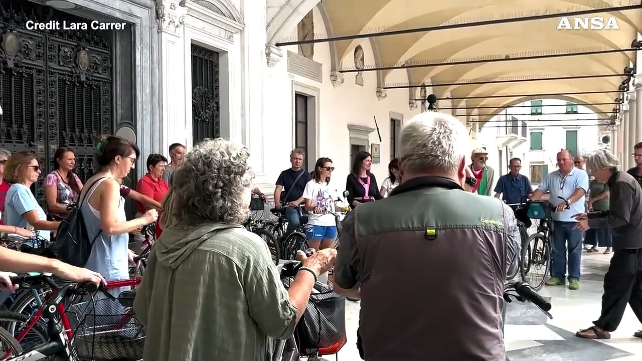 Udine, concerto di ciclisti "per campanelli di bici"