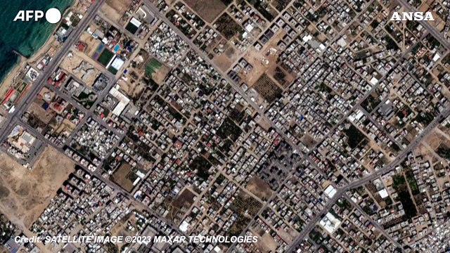 Gaza, prima e dopo lo scoppio della guerra tra Israele e Hamas