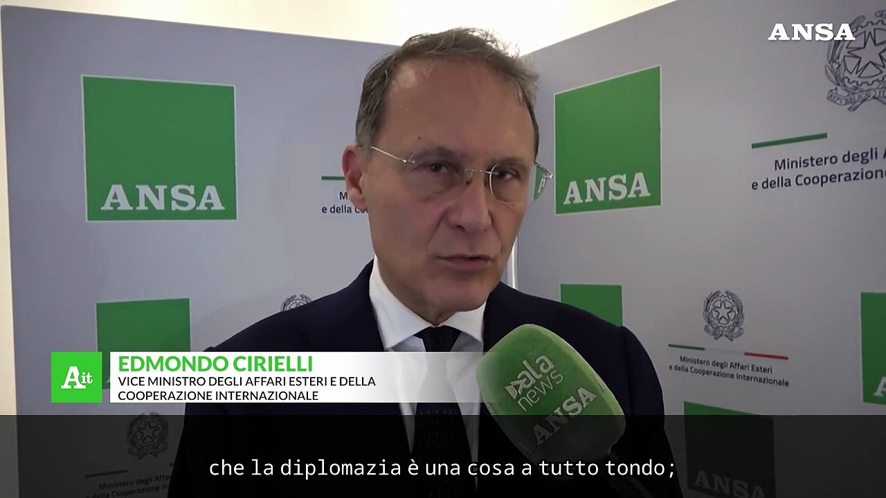 Cirielli: "Diplomazia e' parlare anche con chi non la pensa come noi"