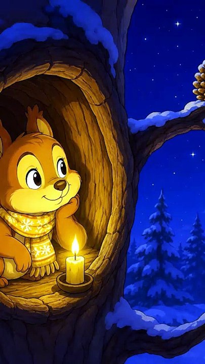 L’Écureuil Observe la Pomme de Pin Dorée – Attendre la Lumière - Contes du Dakota du Nord