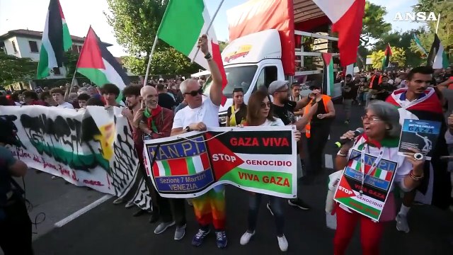 Venezia chiama Gaza: oltre 5mila manifestanti al Lido