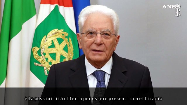 Mattarella: Il mondo ha bisogno dell'Ue per ricostruire la centralita' del diritto