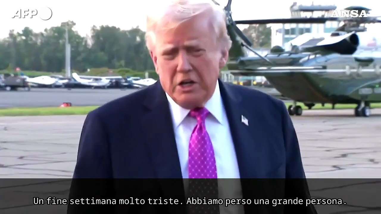 Trump: "L'attentato a Kirk? Il problema e' a sinistra"