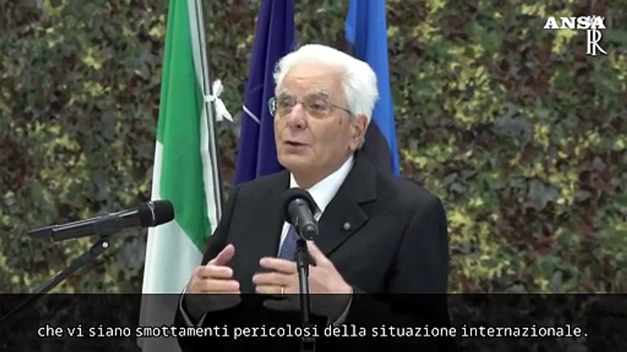 Mattarella ai militari in Estonia: "La vostra missione e' di grande rilievo"
